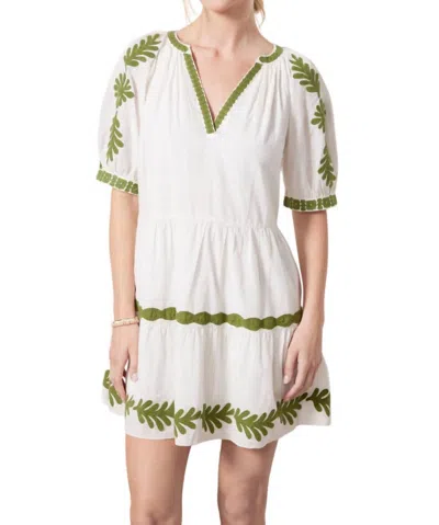 Velvet By Graham & Spencer Josephine Dress In Ecru In White