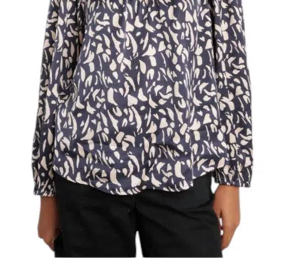 Velvet By Graham & Spencer Kade Blouse In Navy In Blue