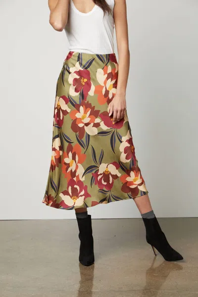Velvet By Graham & Spencer Kaiya Skirt In Hydrangea In Multi