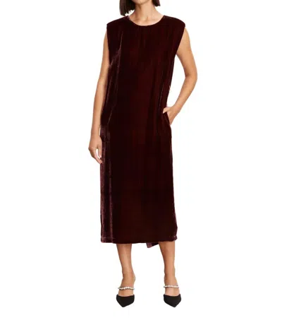 Velvet By Graham & Spencer Kandace Maxi Dress In Wineberry In Grey