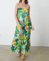VELVET BY GRAHAM & SPENCER KAYLA PRINTED CAMBRIC MAXI DRESS IN MAHALO
