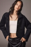 Velvet By Graham & Spencer Kelly Reversible Jacket In Blue