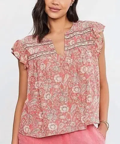VELVET BY GRAHAM & SPENCER KENZIE TOP IN ROUGE