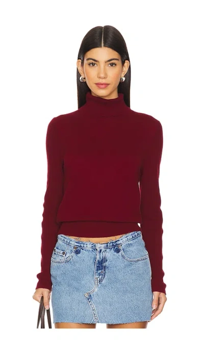 Velvet By Graham & Spencer Korie Turtleneck In Merlot