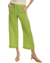 Shop Velvet By Graham & Spencer Lola Linen Pant In Green