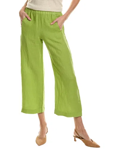 Velvet By Graham & Spencer Lola Linen Pant In Green