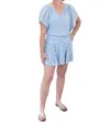 Velvet By Graham & Spencer Maddy Skort In Island In Blue