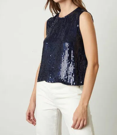 Velvet By Graham & Spencer Maison Tank Top In Navy In Blue