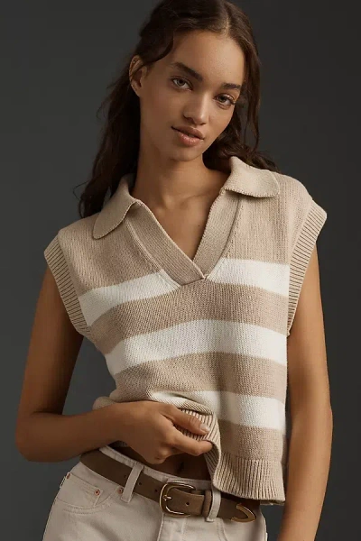Velvet By Graham & Spencer Mariette Jumper Waistcoat In Multicolor