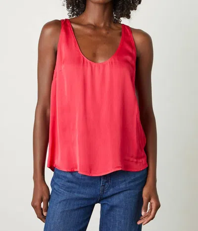 Velvet By Graham & Spencer Matilda Top In Berry In Pink