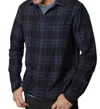 Velvet By Graham & Spencer Men's Freddy Plaid Shirt In Navy In Blue