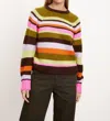 Velvet By Graham & Spencer Nessie Striped Sweater In Multi In Multi