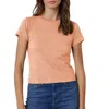 Velvet By Graham & Spencer Nina Cropped Crew Neck Tee In Flare In Multi