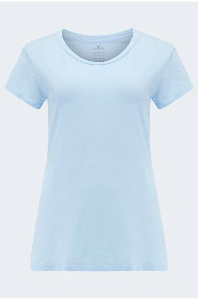 Velvet By Graham & Spencer Odelia Tee In Capri In Blue