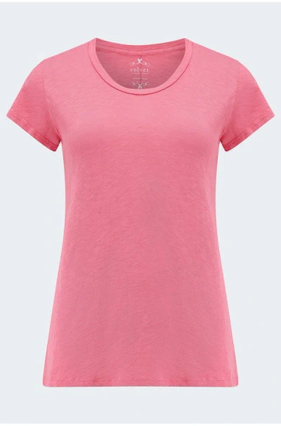 Velvet By Graham & Spencer Odelia Tee In Ladyslipper In Pink