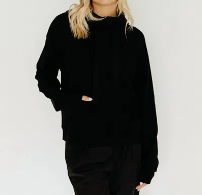 Velvet By Graham & Spencer Ojai Sweatshirt In Black