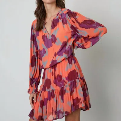 Velvet By Graham & Spencer Regina Dress In Coral In Multi