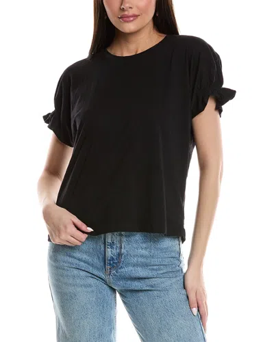VELVET BY GRAHAM & SPENCER RUFFLE SLEEVE T-SHIRT