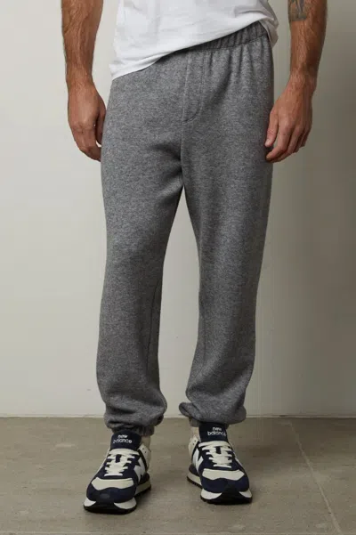 Velvet By Graham & Spencer Salinger Sweatpant In Heather Grey