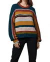 Velvet By Graham & Spencer Women's Samara Alpaca-blend Striped Sweater In Multi