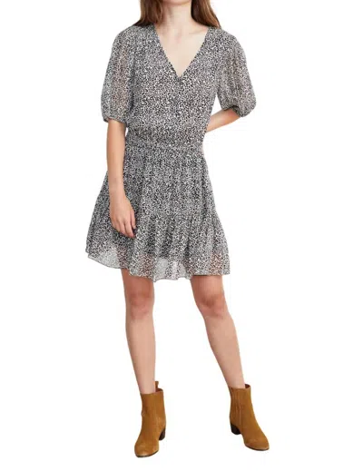 Velvet By Graham & Spencer Saskia Dress In Leopard In Multi