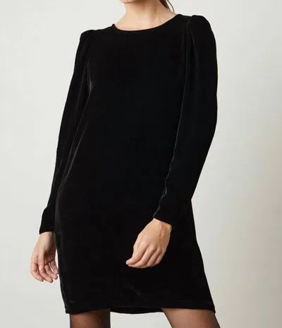 Velvet By Graham & Spencer Sheath With Puff Sleeves In Black