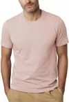 Velvet By Graham & Spencer Short Sleeved Amaro Slub T-shirt In Pink In Pink