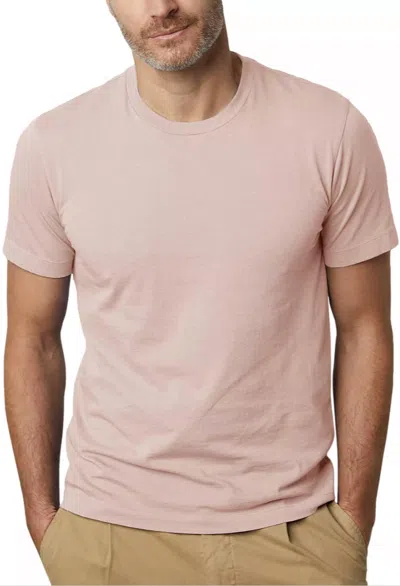 Velvet By Graham & Spencer Short Sleeved Amaro Slub T-shirt In Pink In Bloom Pink