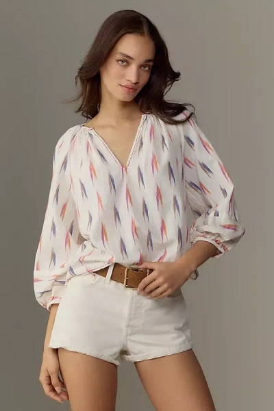 Velvet By Graham & Spencer Skye Blouse In White