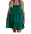Velvet By Graham & Spencer Suzie Spaghetti Strap Dress In Marsh In Multi