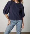 Velvet By Graham & Spencer Tarah Corduroy Top In Night In Multi