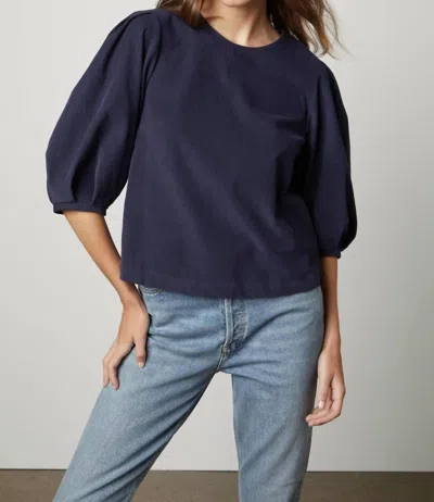 Velvet By Graham & Spencer Tarah Corduroy Top In Night In Multi