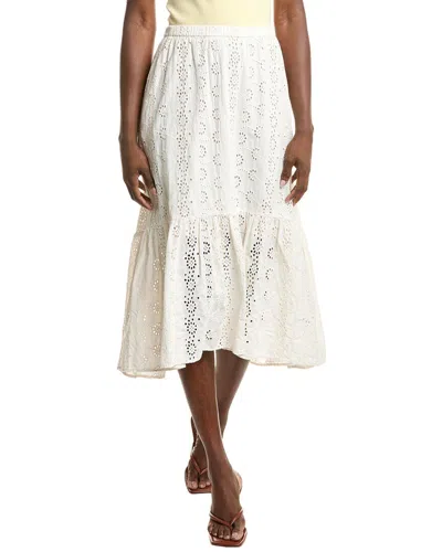 Velvet By Graham & Spencer Amelia Maxi Skirt In White