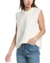 Velvet By Graham & Spencer Alala Mesh Tie-back Tank Top In White