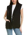 Velvet By Graham & Spencer Bethan Linen Vest In Black