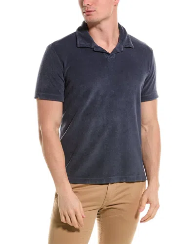 Velvet By Graham & Spencer Boris Polo Shirt In Blue