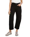 Velvet By Graham & Spencer Mya Cotton Canvas Pant In Vintage Black In Black