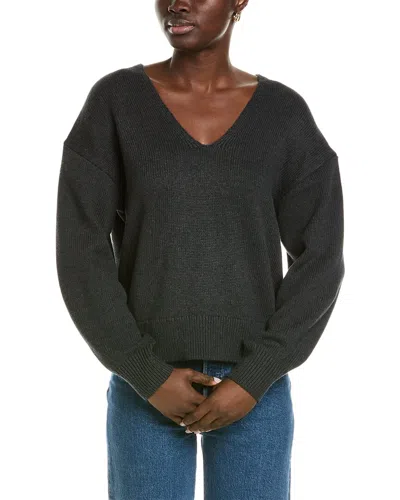Velvet By Graham & Spencer Cashmere-blend Sweater In Grey