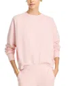Velvet By Graham & Spencer Crewneck Sweatshirt In Tutu Pink
