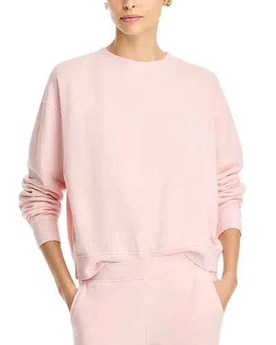 Velvet By Graham & Spencer Crewneck Sweatshirt In Tutu Pink