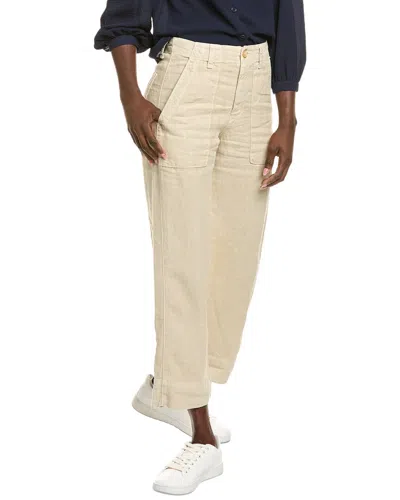 Velvet By Graham & Spencer Dru Linen Pant In Yellow