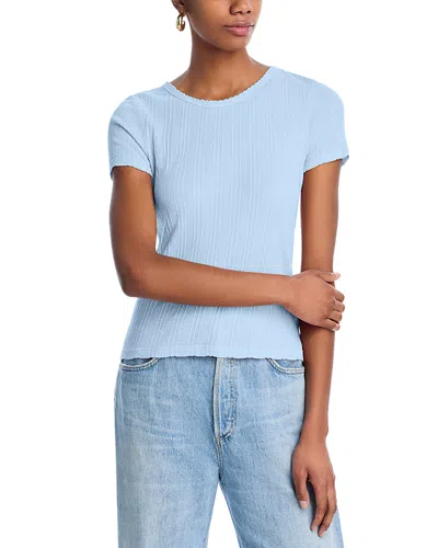 Velvet By Graham & Spencer Enati Crewneck Tee In Billow Blue