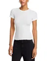 Velvet By Graham & Spencer Enati Crewneck Tee In White