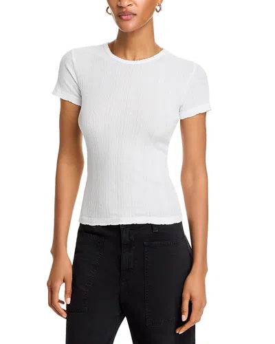 Velvet By Graham & Spencer Enati Crewneck Tee In White