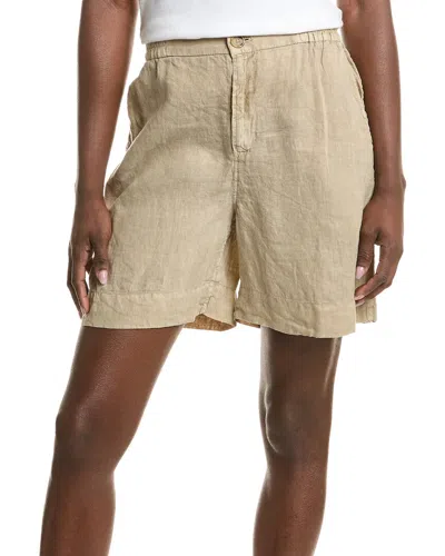 Velvet By Graham & Spencer Francis Linen Short In Brown