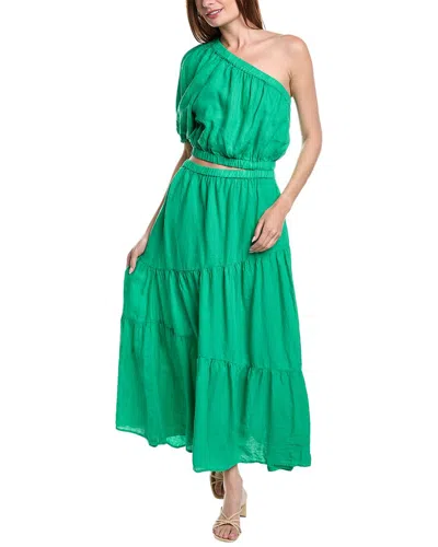 Velvet By Graham & Spencer Giselle Linen Maxi Dress In Green