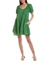 Velvet By Graham & Spencer Helena Mini Dress In Green