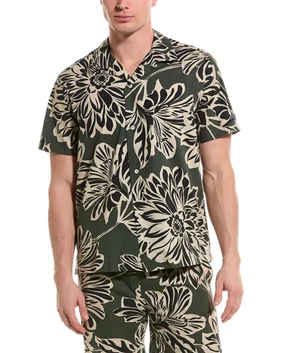 Velvet By Graham & Spencer Iggy Shirt In Catalina In Green