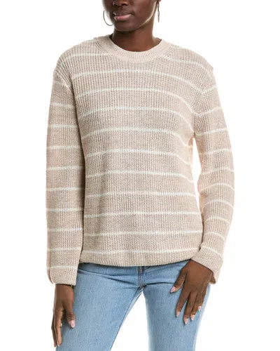 Velvet By Graham & Spencer Indio Linen Sweater In White