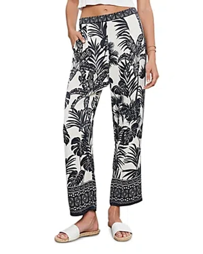 Velvet By Graham & Spencer Iris Printed Pants In Black